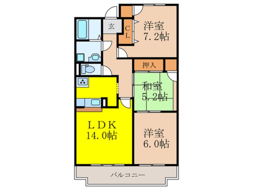 間取図 ロフティ少路