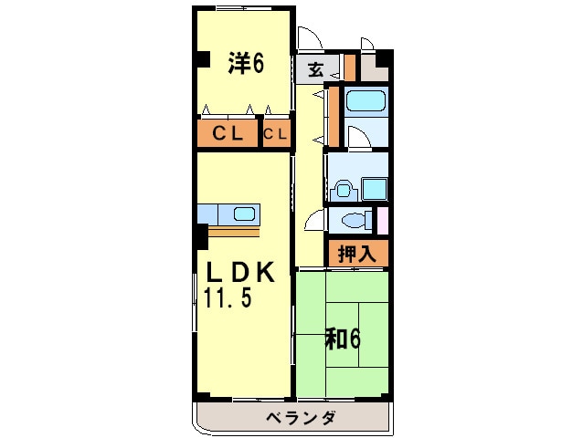 間取り図 ソシア売布