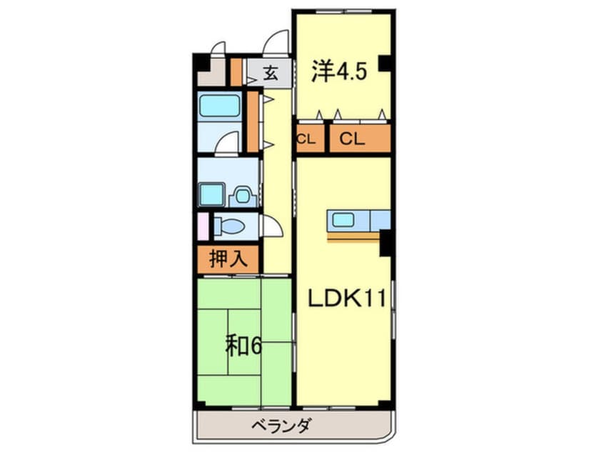 間取図 ソシア売布