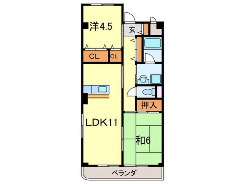 間取図 ソシア売布