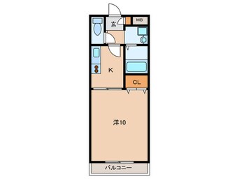 間取図 ｱﾝﾌﾟﾙ-ﾙｸﾗ-ｼﾞｭｺﾘ-ﾇｼｬﾝⅡ