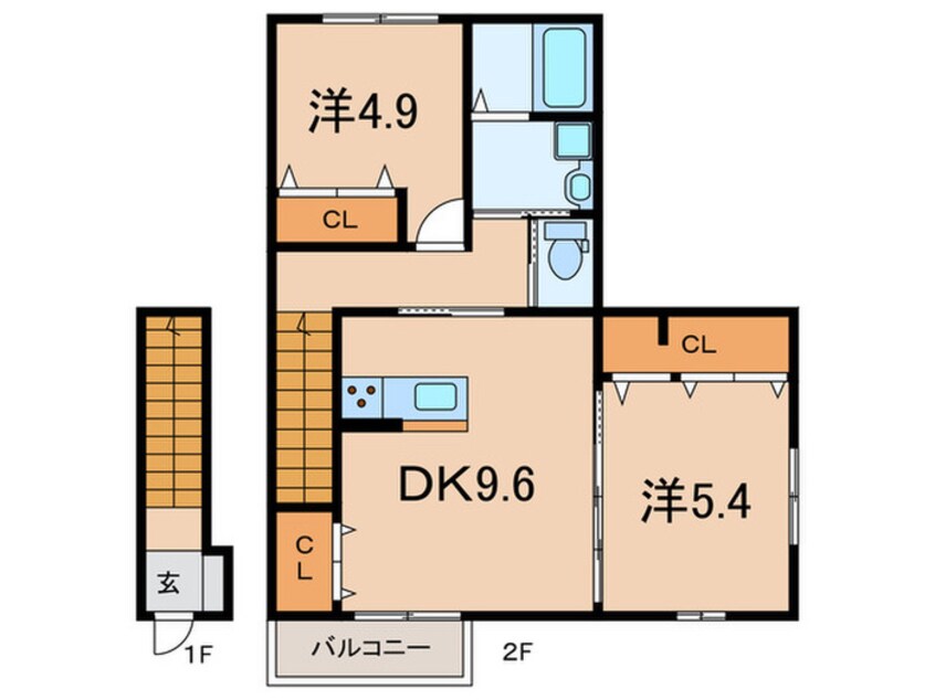 間取図 フレシール摩耶