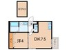 ルミエール西代Ｂ棟 1DKの間取り