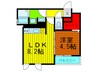 メゾン　フォンリジェル 1LDKの間取り