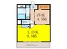 パークモダン新大阪 1LDKの間取り