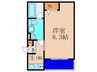 プランドール大和田 1Kの間取り