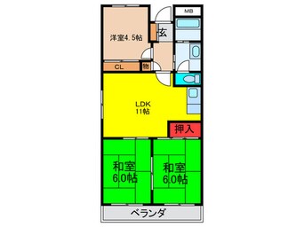 間取図 エレガントライフ忍ヶ丘