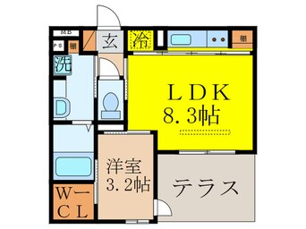 間取図 ハイデンス吹田