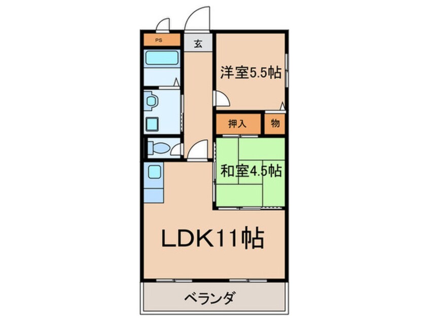 間取図 プラムヴィレッジ１８