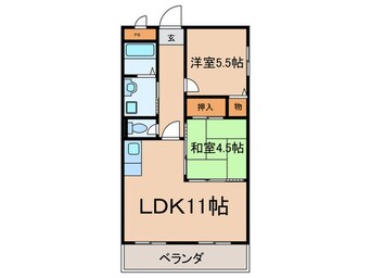 間取図 プラムヴィレッジ１８