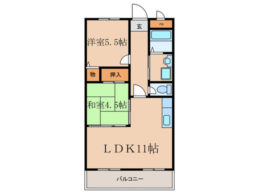 間取図 プラムヴィレッジ１８