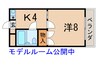 シャンポール 1Kの間取り