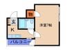 ブリリアンマンション 1Kの間取り
