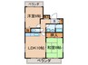 二条不破ビル 2LDKの間取り