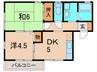 プレイル瑞穂A棟 2DKの間取り