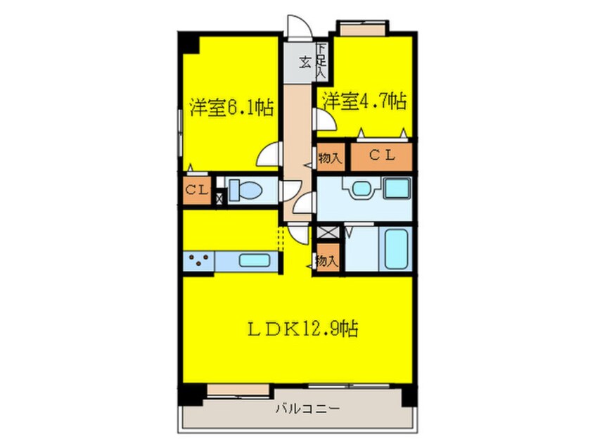 間取図 Ｋハーモニー和泉