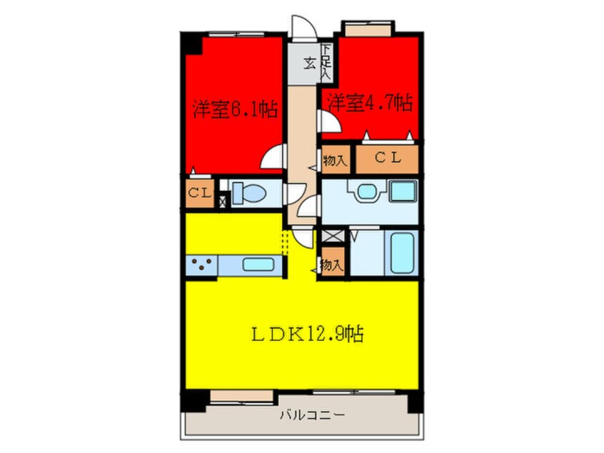 間取図 Ｋハーモニー和泉