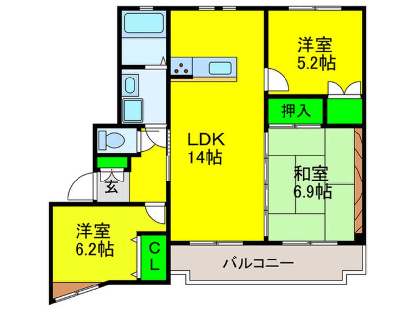 間取図 伽藍館