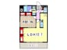キャピトル安堂寺(403) 1LDKの間取り