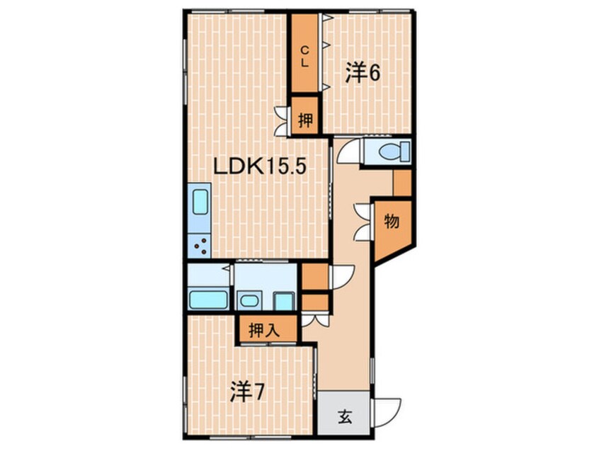 間取図 川辺ハイツ