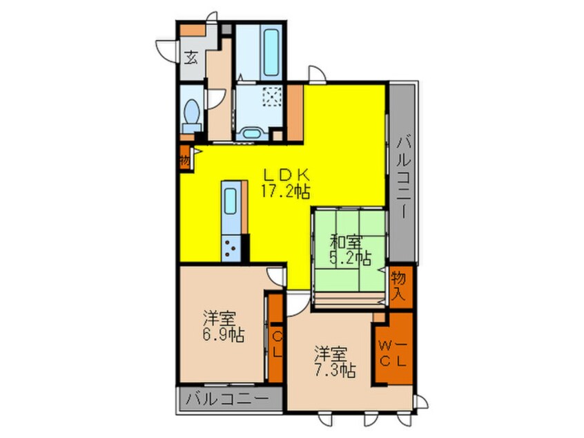 間取図 ガーデンパレス箕面　Ｃ