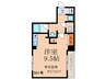 ミラクルセブン江坂 1Rの間取り