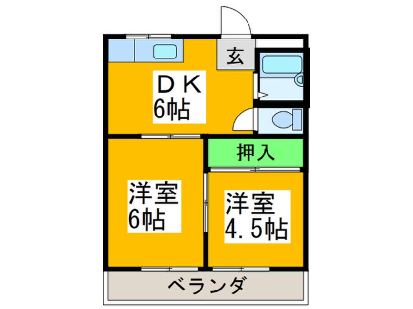 間取図 グリ－ンハイツ