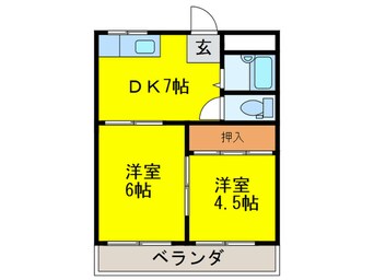 間取図 グリ－ンハイツ