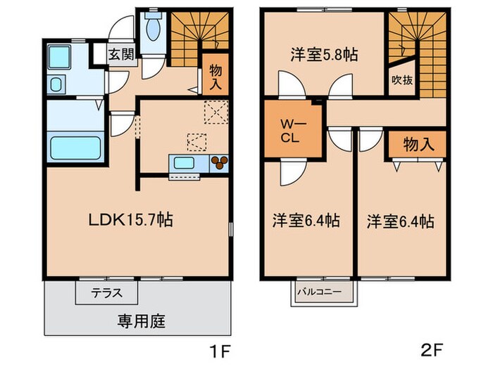 間取り図 夢彩館ＤｉｖⅡ　Ｂ棟