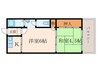 リバーサイド宮本 2Kの間取り