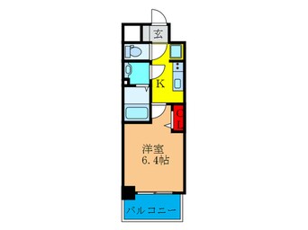 間取図 ﾌﾟﾚｻﾝｽ淡路駅前（804）