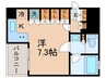 リーガル京都四条烏丸(203) 1Kの間取り