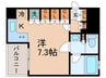 リーガル京都四条烏丸(203) 1Kの間取り