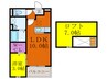 アンソレイエ　Ｎ 1LDKの間取り