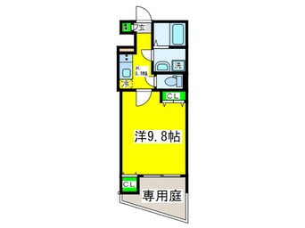 間取図 Ｆ+style鉄砲町