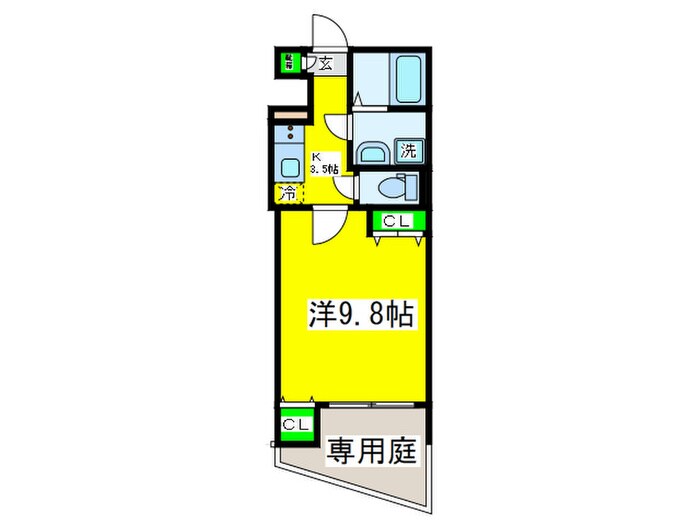 間取り図 Ｆ+style鉄砲町