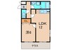 ビュ－テラス春日丘 1LDKの間取り