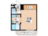 エルベ２７ 1Kの間取り