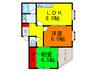 カメリア俊徳町 2LDKの間取り