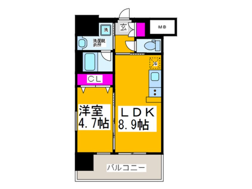 間取図 プレジオ布施ＡＳＩＡＮ