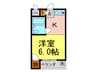 メゾンソレイユ 1Kの間取り