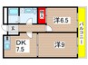 コ－タ－ス武庫之荘 2DKの間取り