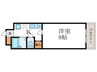グリ－ンパレス衣笠 1Kの間取り