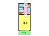 コ－ポアガペ 1Rの間取り