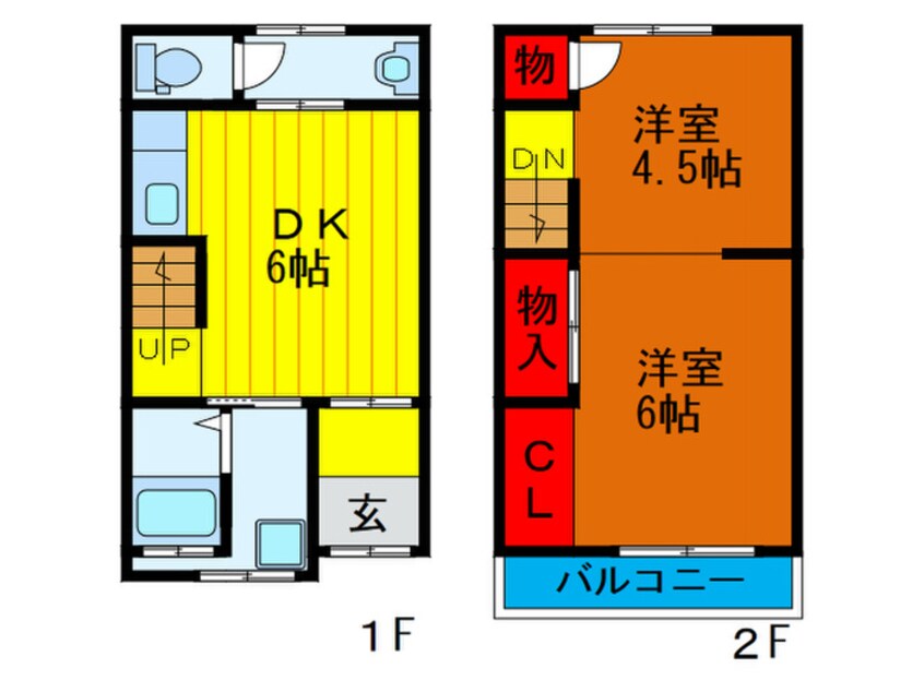 間取図 八雲北町1丁目貸家