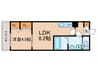 ジーメゾン京田辺大住 1LDKの間取り