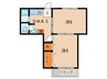 五百蔵マンション 2DKの間取り