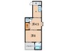 五百蔵マンション 2Kの間取り