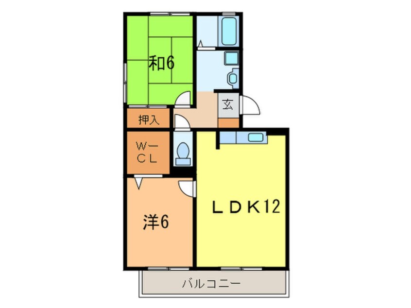 間取図 ウエストハイツ