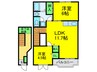 ペリプエストⅠ番館 2LDKの間取り